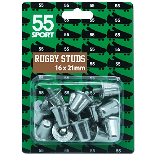 55 Sport Aluminium Ersatz Rugby Schuh Stollen, 16 x 21 mm